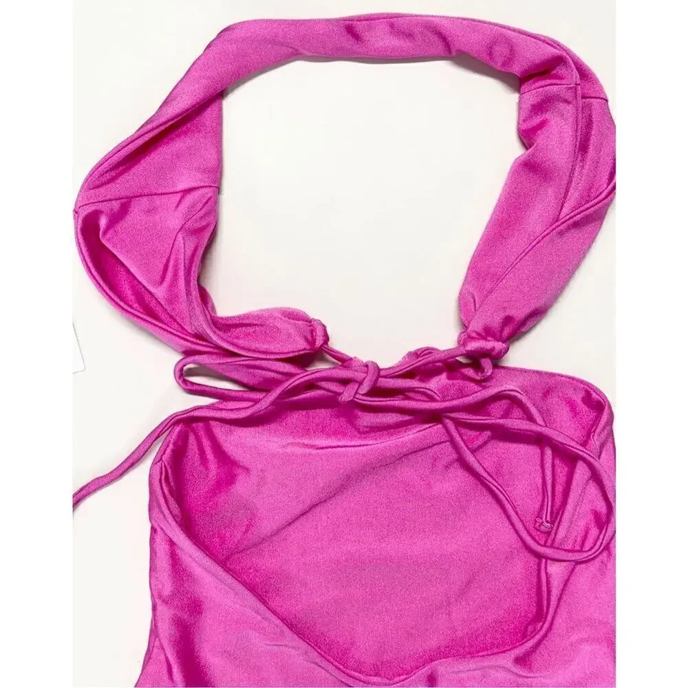 Jade Swim One Piece‎ Layla Cutout Barbie Pink Swimwear NEW